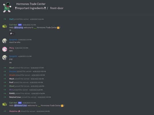 discord archives/🧦Hormones Trade Center👛 - ❣Important Ingredients❣ - 🧈front-door🧈 [969291229802156093] screenshot